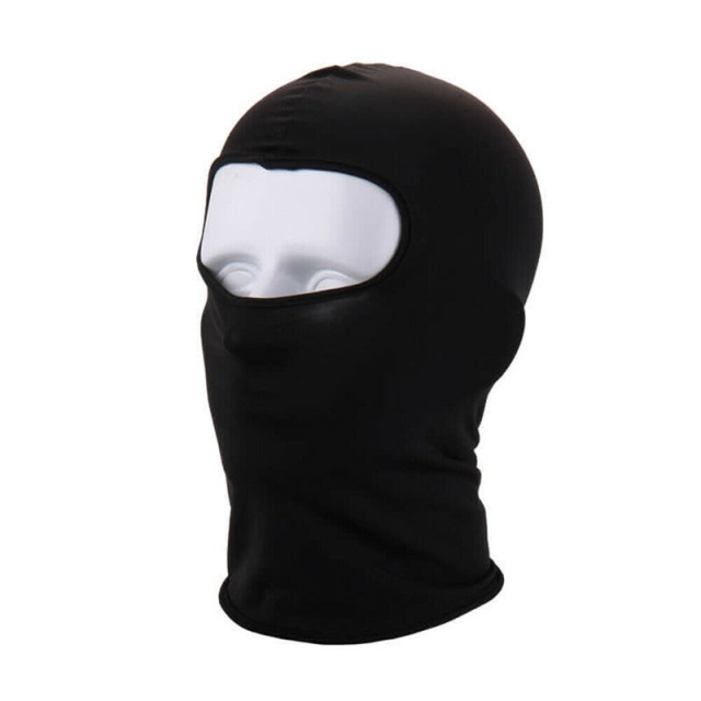 Balaclava for cycling and other outdoor sports, Black