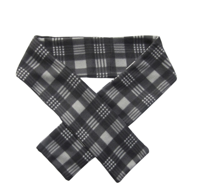 Battery-powered heating scarf, Grey