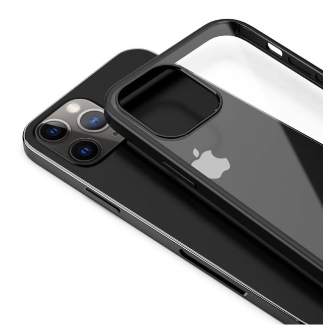 Stylish phone case for iPhone 12 mini, Black