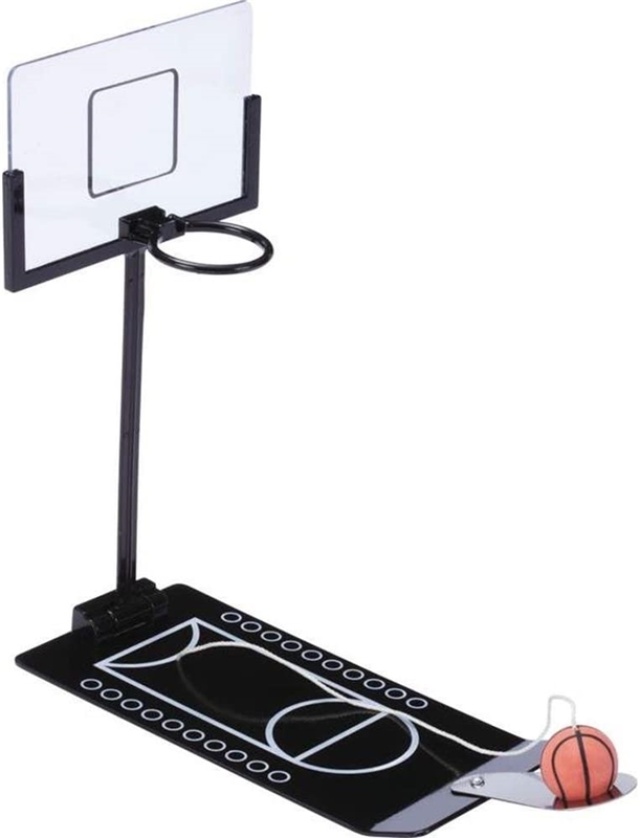 Portable small desktop basketball game
