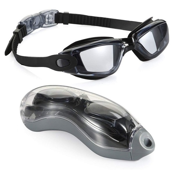 Swimming goggles with case, Adult