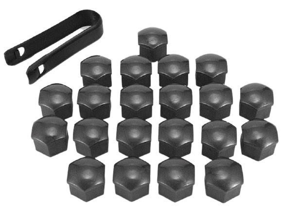 Nut covers for car 20pcs, Black