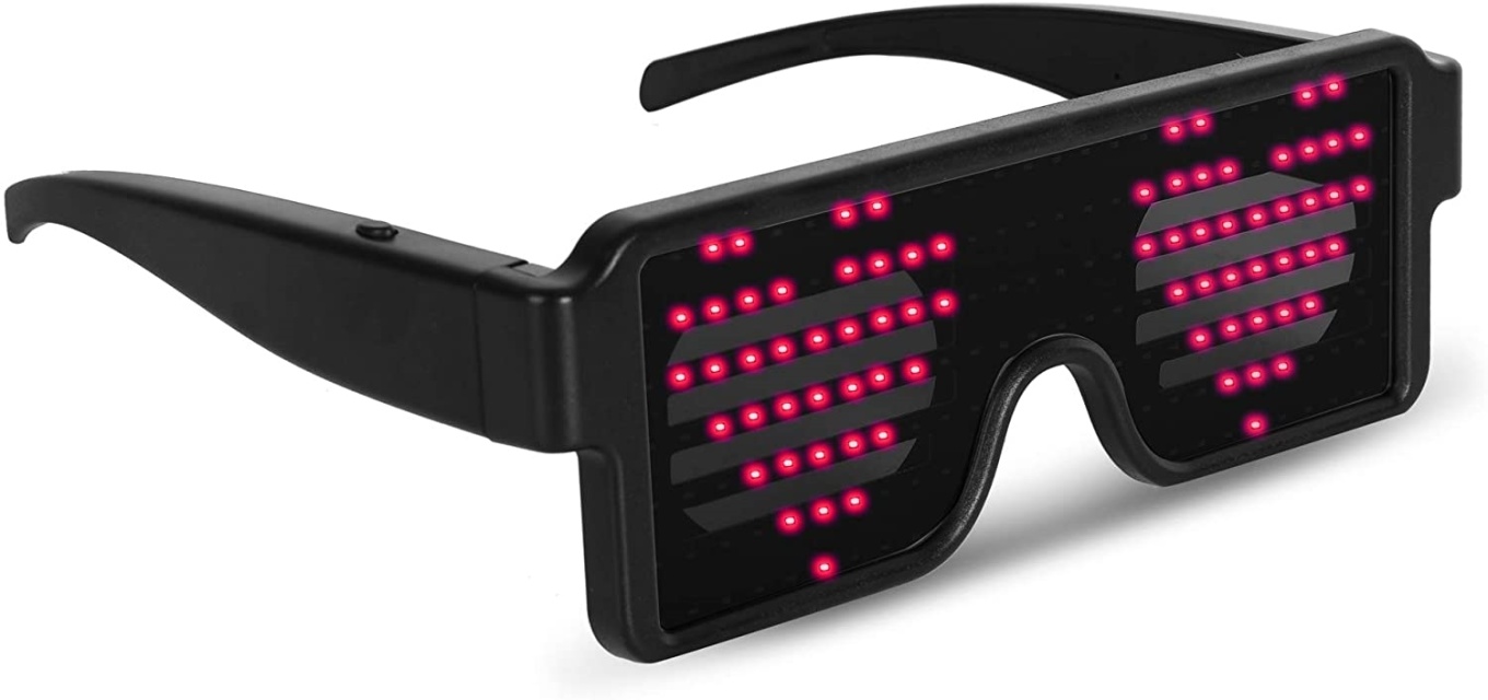 Party glasses, Red - LED