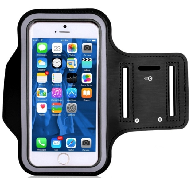 Sports bracelet for smartphone with 5.5 "screen, Black