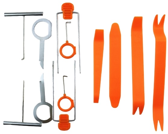 Audio system disassembly tool, 12 parts