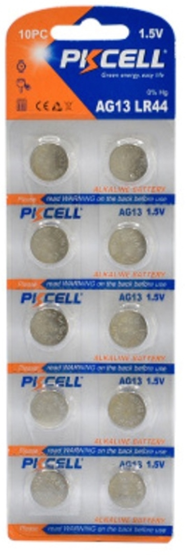 Button cell battery AG13 LR44 1.5v