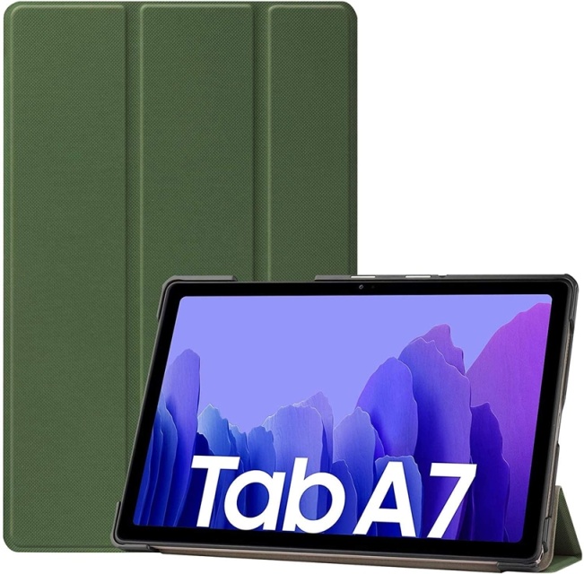 Tri-fold case with stand function for Galaxy Tab A7 10.4 T500/T505, Green.
