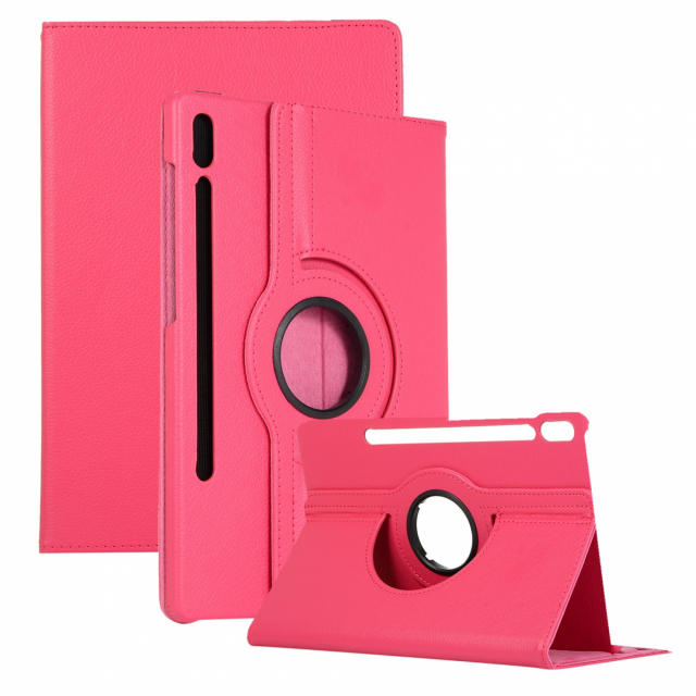 "Case for Samsung S7+ T970 12.4"", Rotatable 360°, Dark Pink"