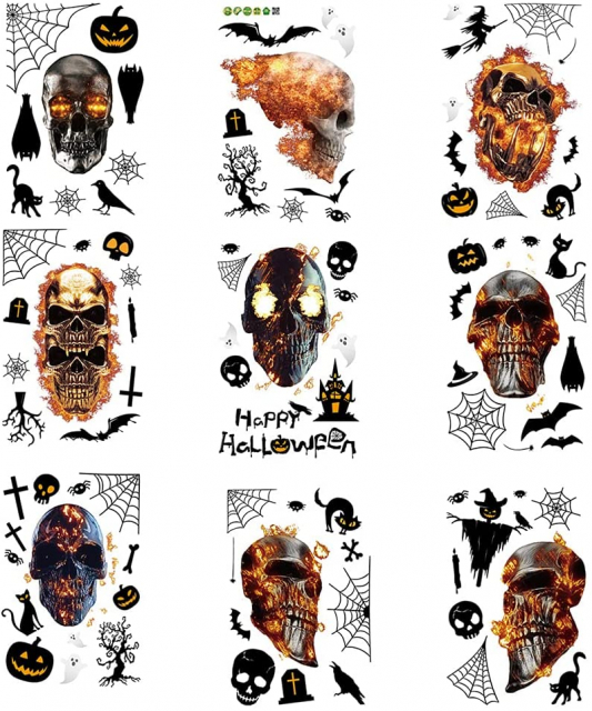 Sleek wall decorations with Halloween motifs, 30x20.