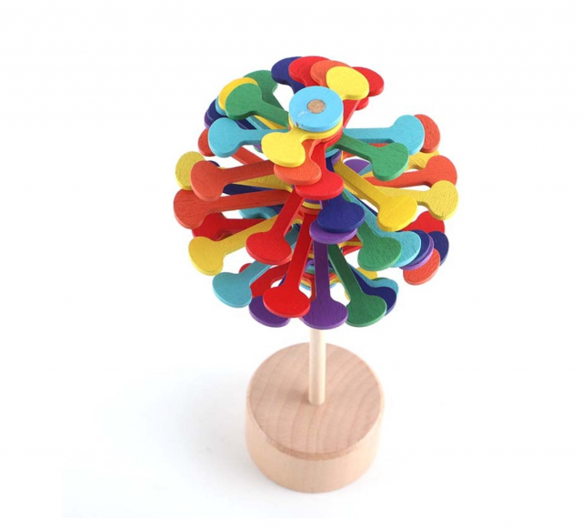 Lollipopter fidget spinning toy