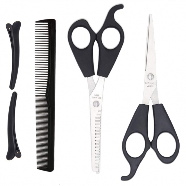 Hairdressing set with scissors, 4 parts