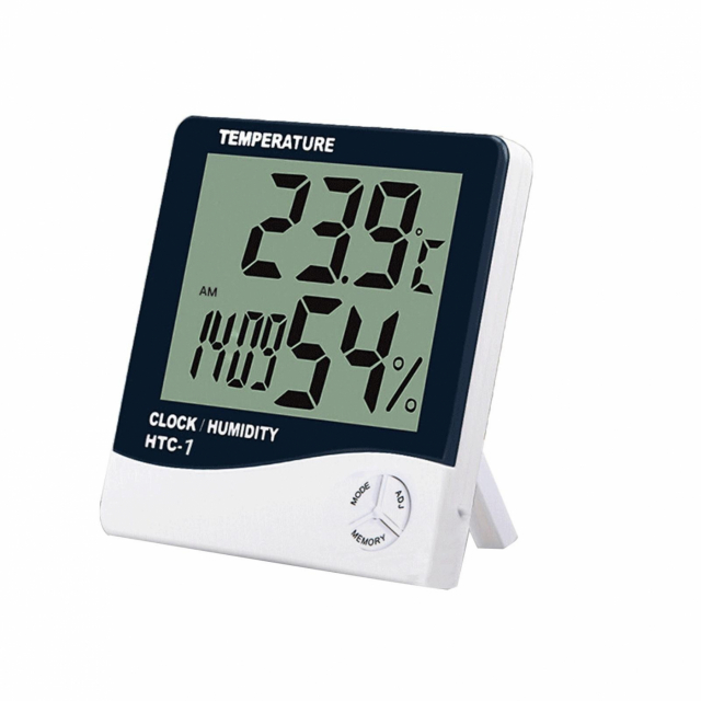 Handy alarm clock with temperature and humidity