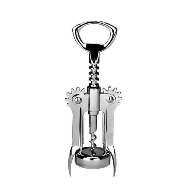 Steel wine opener