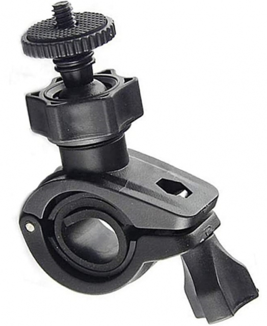 Action camera mount for bicycle