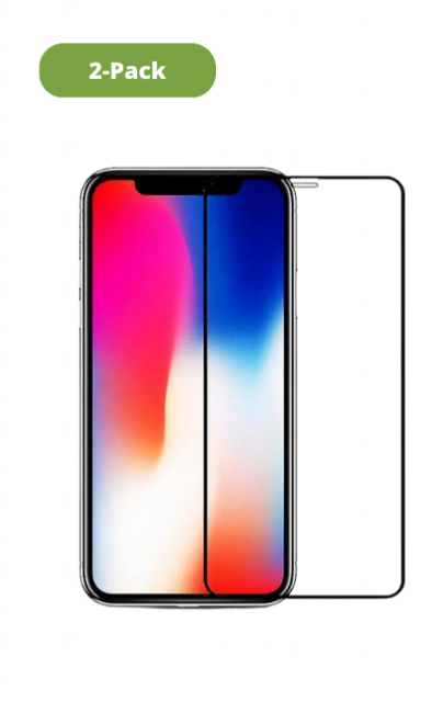 2-Pack iPhone 14 Plus Screen Protector in 9H Tempered glass, Black frame