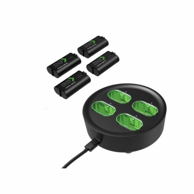4 in 1 Battery Charging Station Including 4x Batteries for Xbox One & Xbox Series X/S