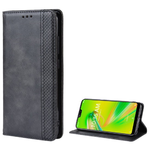PU leather case with card slots for iPhone 15 Plus, Black
