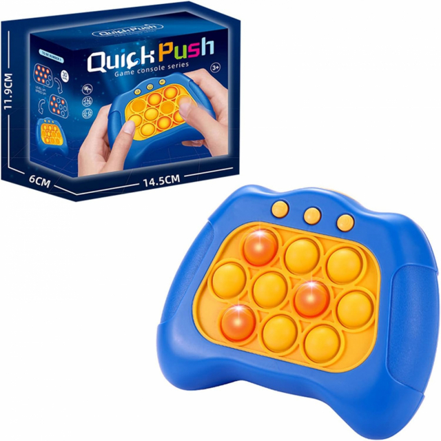 Quick Push Pop it toy, Blue