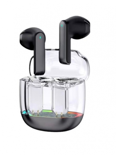 True Wireless Bluetooth headset with transparent LED case