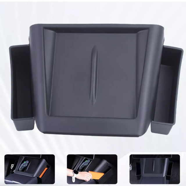 Center console cover with storage for Tesla Model 3
