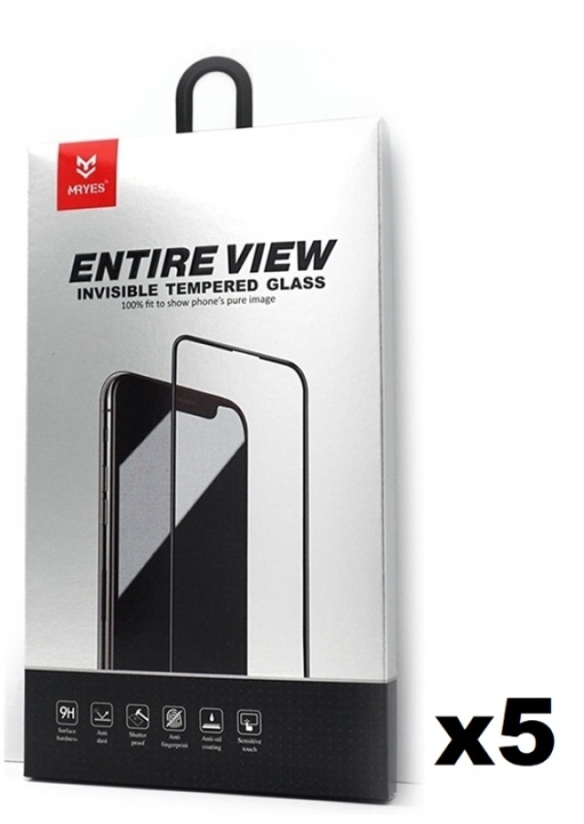 5-Pack Mr. Yes Tempered Glass Screen Protector for iPhone XS Max with 3D Protection