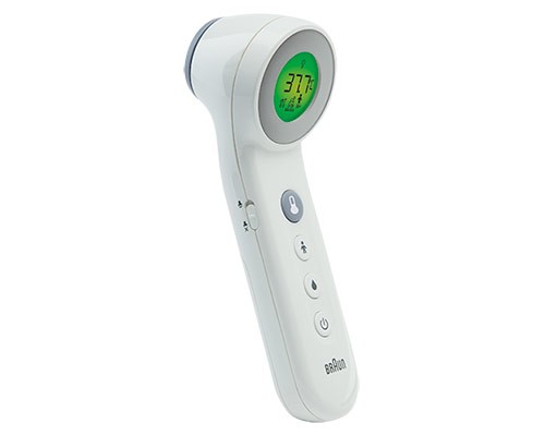 Braun BNT400 3-in-1 No Touch Thermometer, White