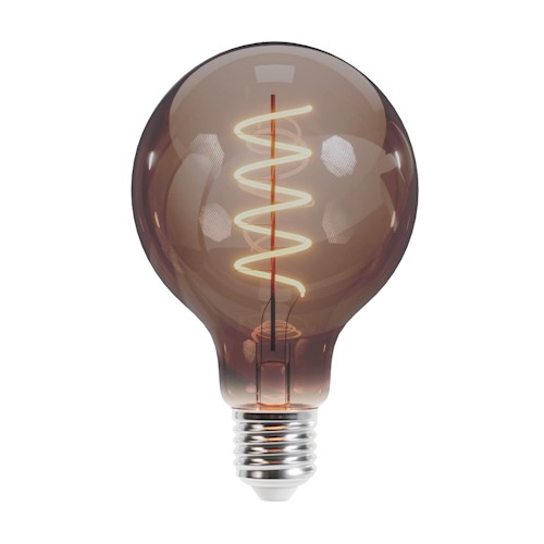 Forever Light LED lamp Filament E27 G95 4W 230V 2000K 250lm SF, Sooty glass