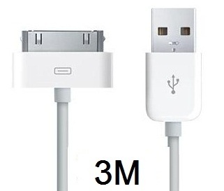 USB cable for iPad 3 meters (White)