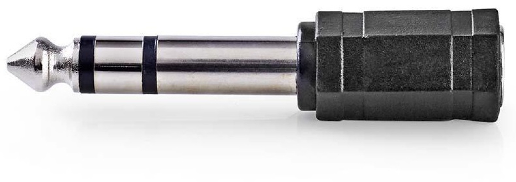 Nedis Stereo Audio Adapter | 6.35 mm Male | 3.5 mm Female | Gold Plated | Straight | ABS | Anthracite | 1 pcs | Box