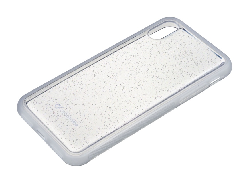 cellularline Selfie Case for iPhone X/XS, Glitter
