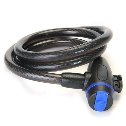 Cable lock for bicycle 1200x12mm, Black