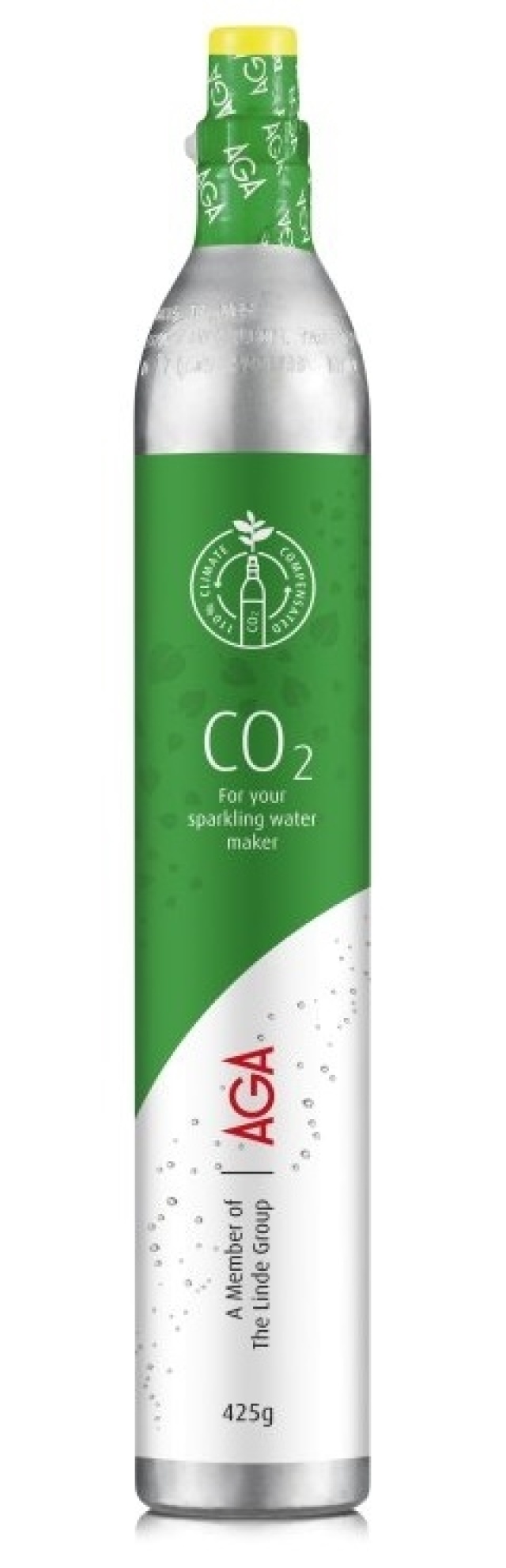 AGA Biogon C Carbonation Cartridge 425g, Green