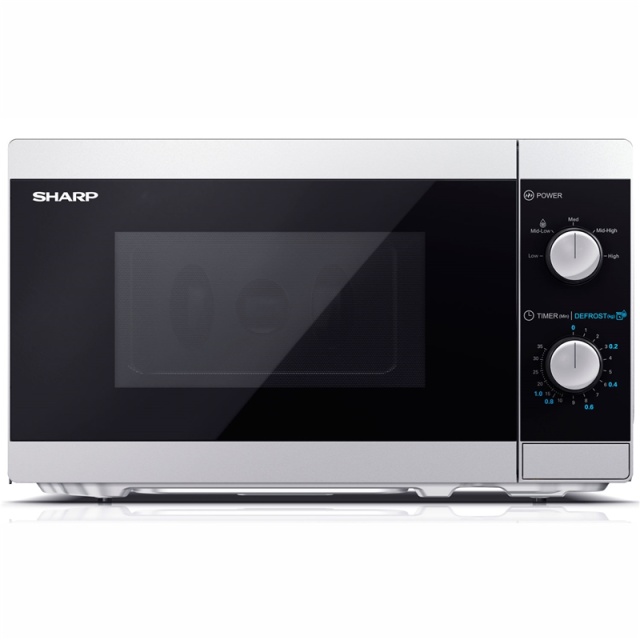 Sharp Microwave 20l Mechanical Panel 800W Silver