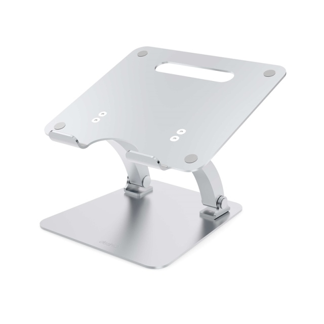 Desire2 Deskstand Dual Pivot Riser Adjustable Aluminum Silver