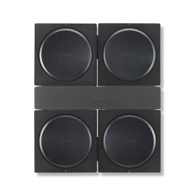 FLEXSON Wallmount SONOS AMP 4x Black