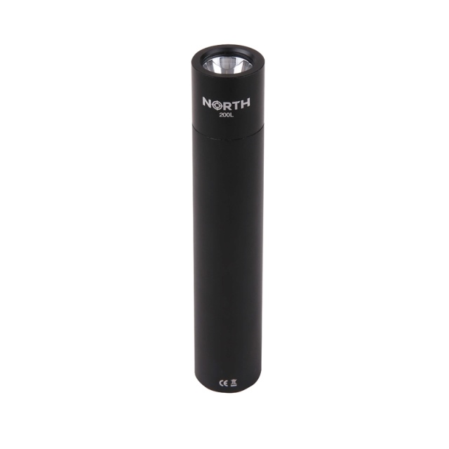 North Flashlight 200 Lumen Black Aluminium 2W 3450Mah
