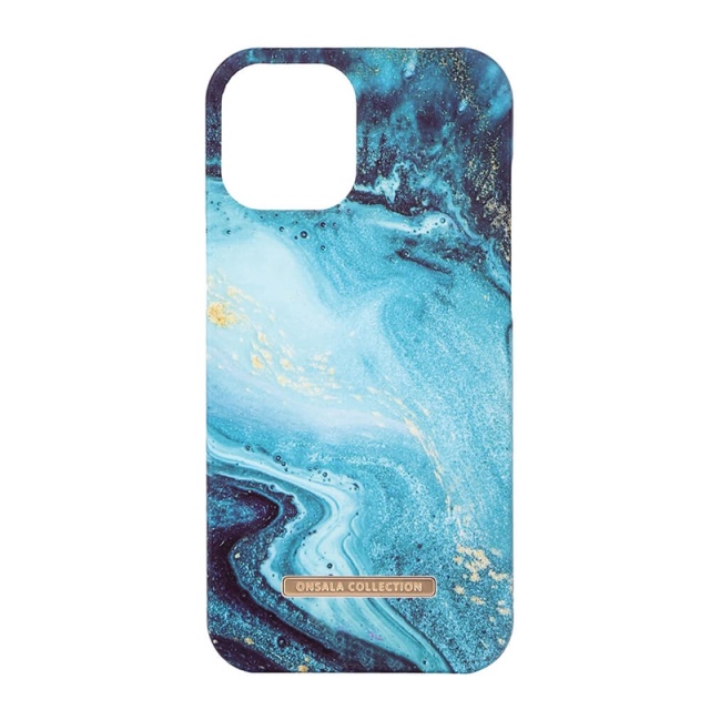 Onsala COLLECTION Mobile Cover Soft Blue Sea Marble iPhone 12  / 12 Pro