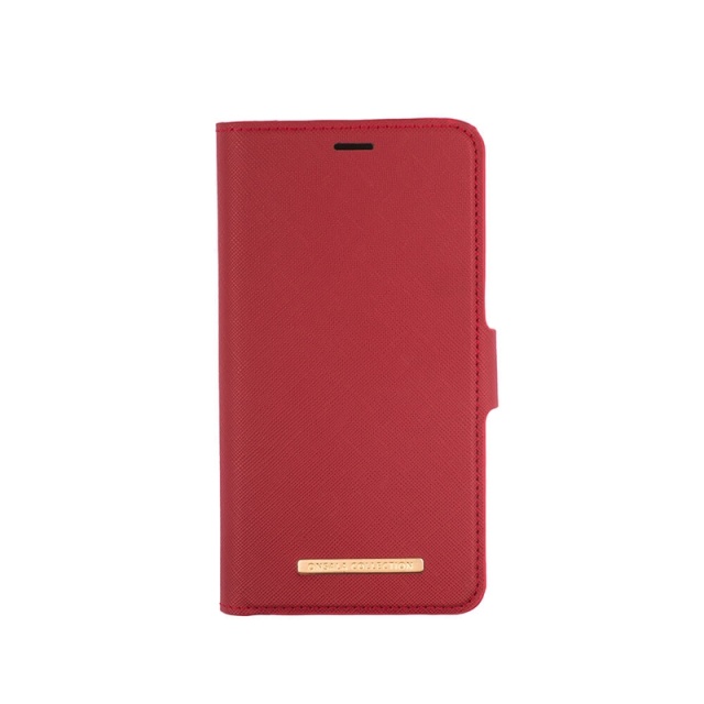 Onsala Wallet Case iPhone 12  Mini Saffiano Red