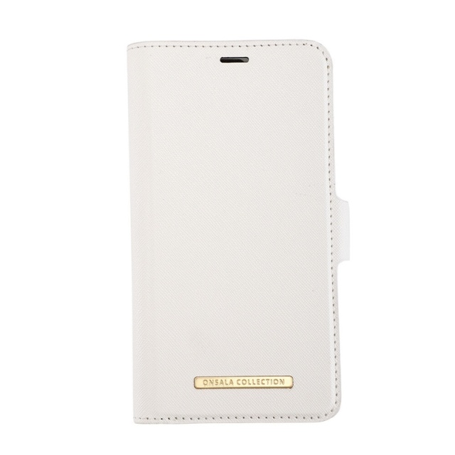 Onsala Wallet Case Saffiano White - iPhone 12  / 12 Pro