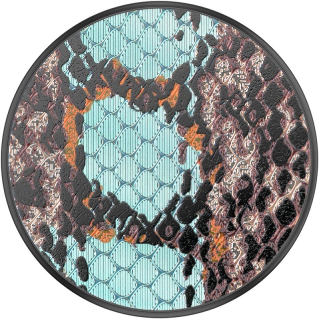 PopSockets Embossed Metal Water Snake Removable Grip with Standfunction LUXE