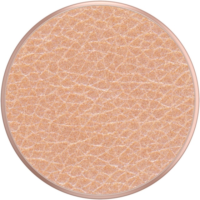 PopSockets Pebbled Vegan Leather Rose Gold Removable Grip with Standfunction Premium