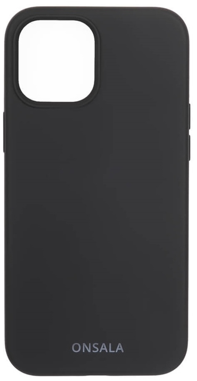 Onsala Phone Case Silicone Black - iPhone 12 / 12 Pro