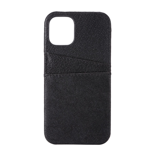 Onsala Cover Leather Black iPhone 12  5,4" Cardpockets