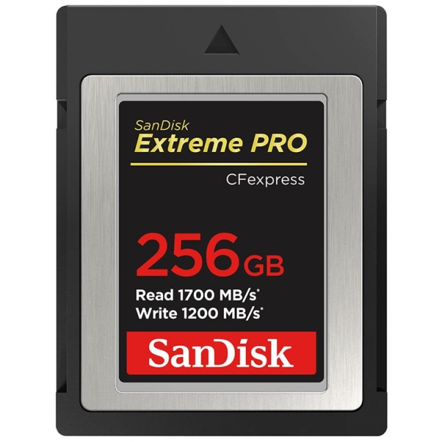SanDisk Cfexpress Extreme PRO 256GB 1700MB/s 1200MB/s