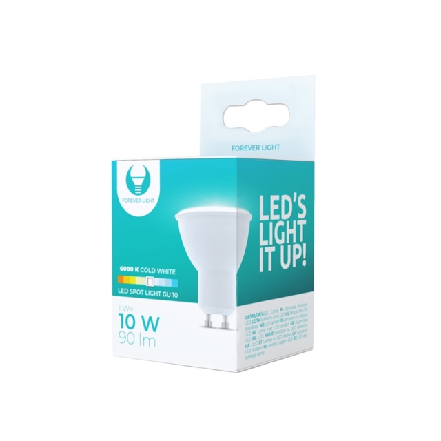 LED Lamp GU10, 1W, 230V, 6000K, Cool White