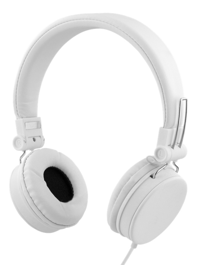 STREETZ headset for smartphone, microphone, 1-button, 1,5m, white