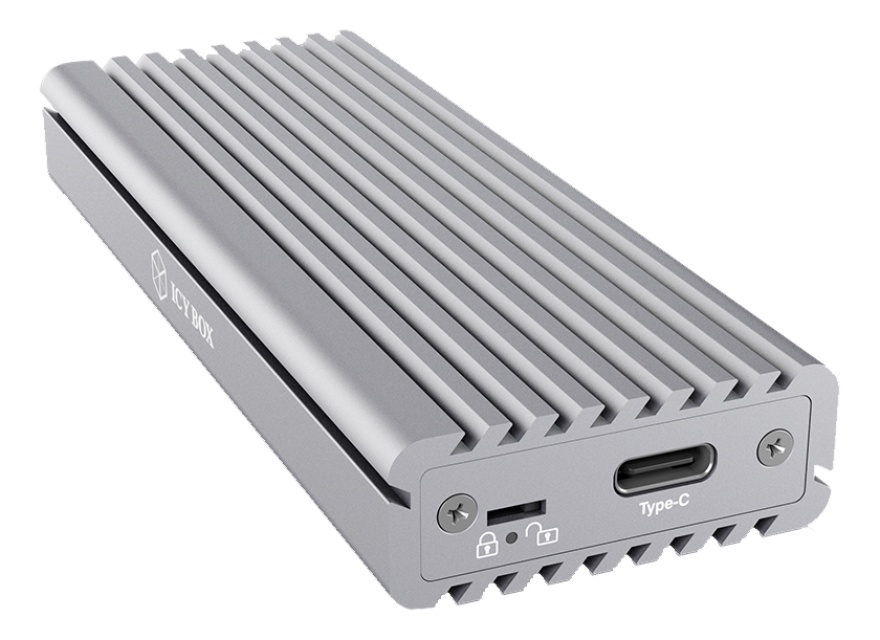 External Type-C™ enclosure for M.2, NVMe SSD