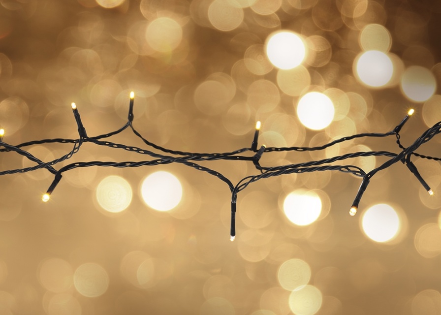 Light chain, 5 m, 40 LED, transformator, outdoor, ww