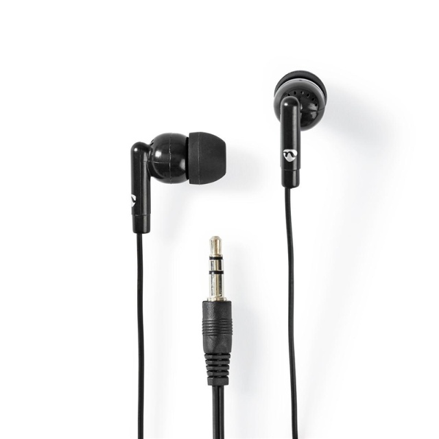 Nedis Wired Earphones | 3.5 mm | Cable length: 1.20 m | Volume control | Black
