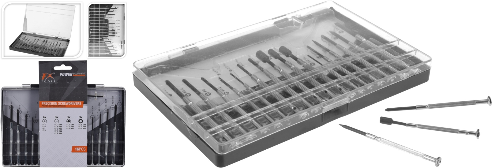 FX Tools, screwdriver kit, 16 pieces